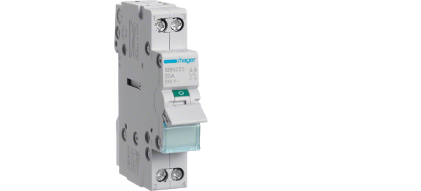 Hager SB225 Isolator DP 25A 250V