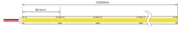 3000K COB Single Colour LED Strip 10w/m