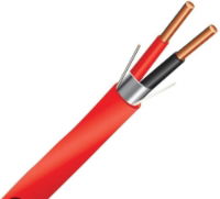 1.5mm 2 Core+Earth Firetec Cable Red (100m Drum)