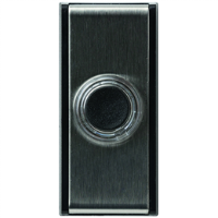 Friedland D611 Wired Bell Push - Brushed Chrome/Black