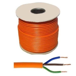 3183Y 0.75mm 3 Core Flex Cable Orange (100m Drum)