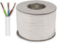 3183Y 1.0mm 3 Core Flex Cable White (Per Metre)