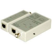 Network Cable Tester for RJ11, RJ12, RJ45 and BNC Cables