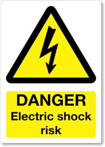 WARNING ELECTRICAL SHOCK RISK